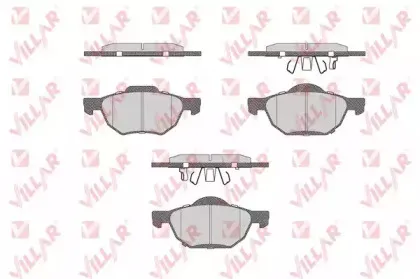 Комплект тормозных колодок, дисковый тормоз VILLAR купить