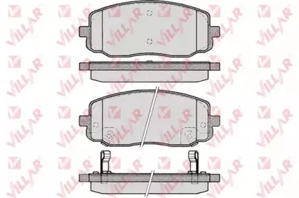 Комплект тормозных колодок, дисковый тормоз VILLAR купить