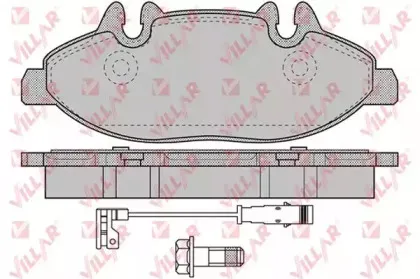 Комплект тормозных колодок, дисковый тормоз VILLAR купить