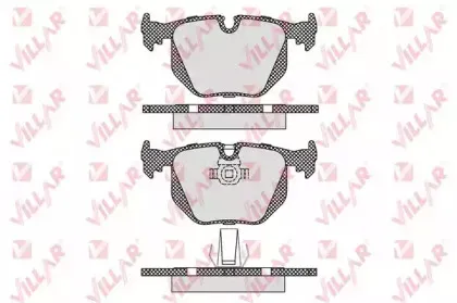 Комплект тормозных колодок, дисковый тормоз VILLAR купить