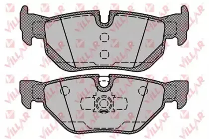 Комплект тормозных колодок, дисковый тормоз VILLAR купить