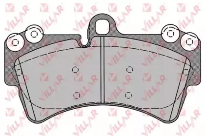 Комплект тормозных колодок, дисковый тормоз VILLAR купить