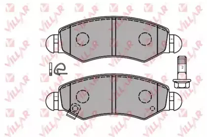 Комплект тормозных колодок, дисковый тормоз VILLAR купить