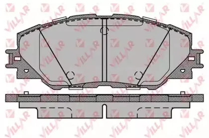 Комплект тормозных колодок, дисковый тормоз VILLAR купить