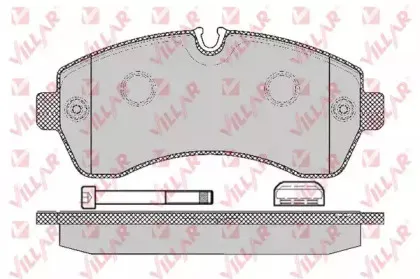 Комплект тормозных колодок, дисковый тормоз VILLAR купить