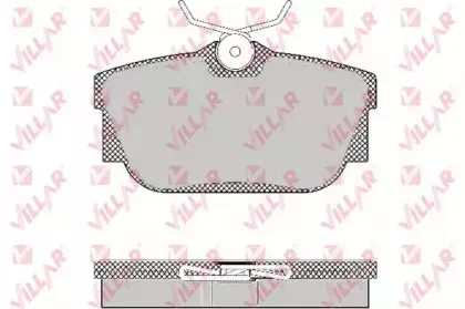 Комплект тормозных колодок, дисковый тормоз VILLAR купить