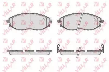 Комплект тормозных колодок, дисковый тормоз VILLAR купить