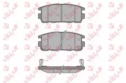 Комплект тормозных колодок, дисковый тормоз VILLAR купить