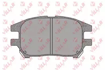 Комплект тормозных колодок, дисковый тормоз VILLAR купить