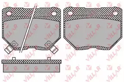 Комплект тормозных колодок, дисковый тормоз VILLAR купить