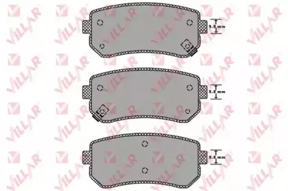 Комплект тормозных колодок, дисковый тормоз VILLAR купить