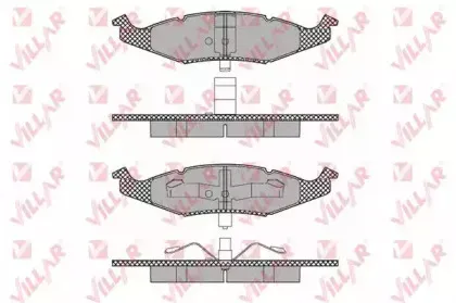 Комплект тормозных колодок, дисковый тормоз VILLAR купить
