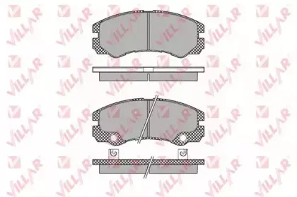 Комплект тормозных колодок, дисковый тормоз VILLAR купить