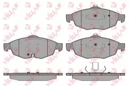 Комплект тормозных колодок, дисковый тормоз VILLAR купить