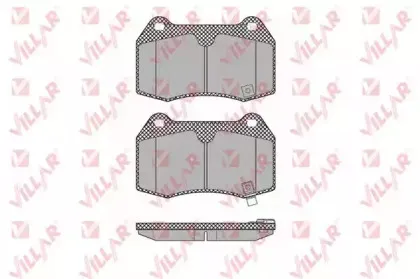 Комплект тормозных колодок, дисковый тормоз VILLAR купить