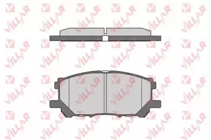 Комплект тормозных колодок, дисковый тормоз VILLAR купить