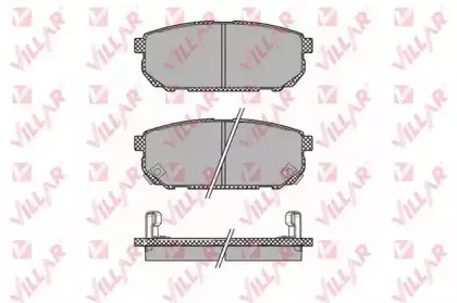 Комплект тормозных колодок, дисковый тормоз VILLAR купить