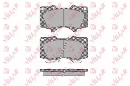 Комплект тормозных колодок, дисковый тормоз VILLAR купить