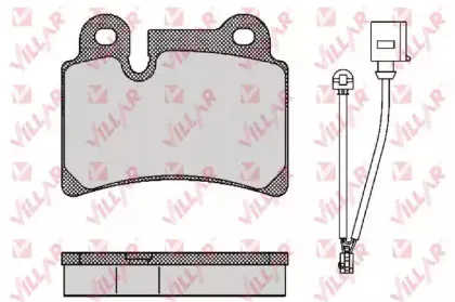 Комплект тормозных колодок, дисковый тормоз VILLAR купить