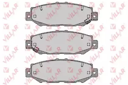 Комплект тормозных колодок, дисковый тормоз VILLAR купить