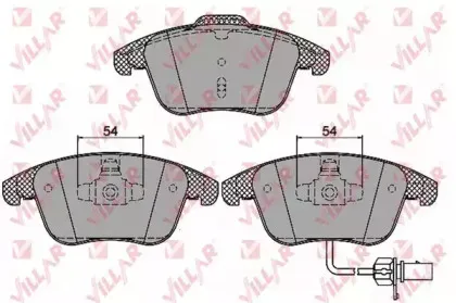 Комплект тормозных колодок, дисковый тормоз VILLAR купить