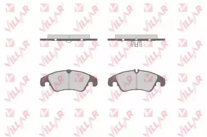 Комплект тормозных колодок, дисковый тормоз VILLAR купить