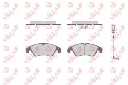 Комплект тормозных колодок, дисковый тормоз VILLAR купить