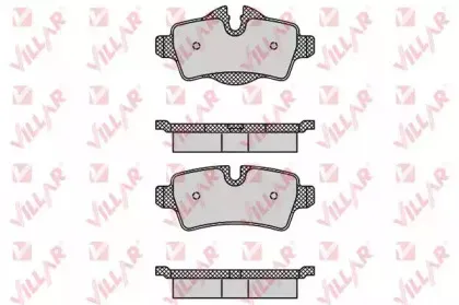 Комплект тормозных колодок, дисковый тормоз VILLAR купить