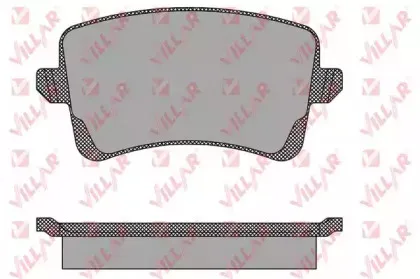 Комплект тормозных колодок, дисковый тормоз VILLAR купить