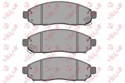Комплект тормозных колодок, дисковый тормоз VILLAR купить