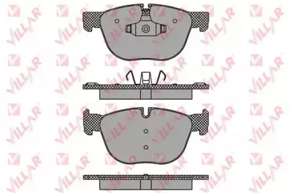 Комплект тормозных колодок, дисковый тормоз VILLAR купить