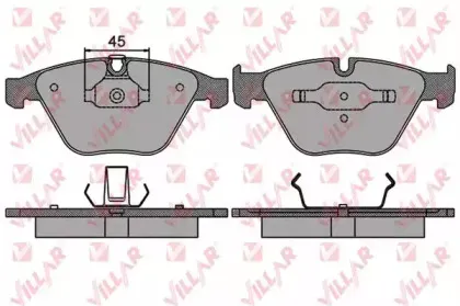 Комплект тормозных колодок, дисковый тормоз VILLAR купить