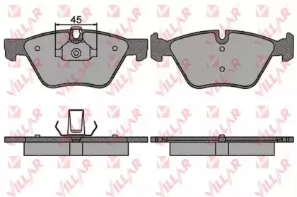 Комплект тормозных колодок, дисковый тормоз VILLAR купить
