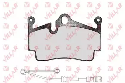 Комплект тормозных колодок, дисковый тормоз VILLAR купить