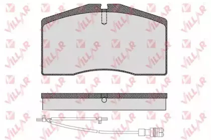 Комплект тормозных колодок, дисковый тормоз VILLAR купить