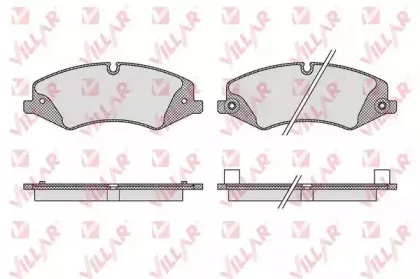 Комплект тормозных колодок, дисковый тормоз VILLAR купить