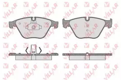 Комплект тормозных колодок, дисковый тормоз VILLAR купить
