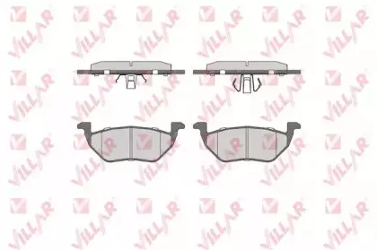 Комплект тормозных колодок, дисковый тормоз VILLAR купить