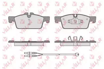 Комплект тормозных колодок, дисковый тормоз VILLAR купить
