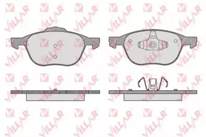 Комплект тормозных колодок, дисковый тормоз VILLAR купить