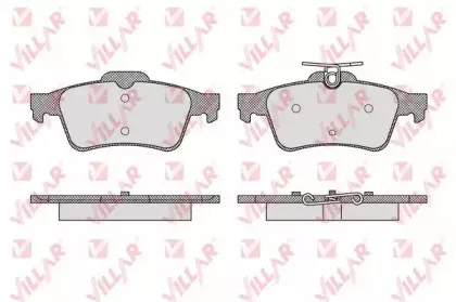 Комплект тормозных колодок, дисковый тормоз VILLAR купить