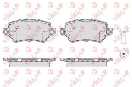 Комплект тормозных колодок, дисковый тормоз VILLAR купить