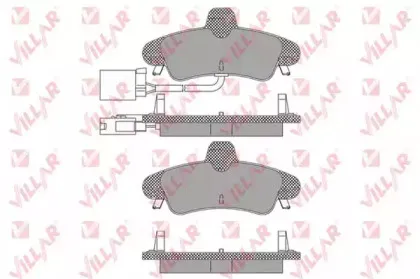 Комплект тормозных колодок, дисковый тормоз VILLAR купить