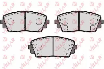 Комплект тормозных колодок, дисковый тормоз VILLAR купить