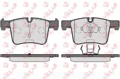 Комплект тормозных колодок, дисковый тормоз VILLAR купить