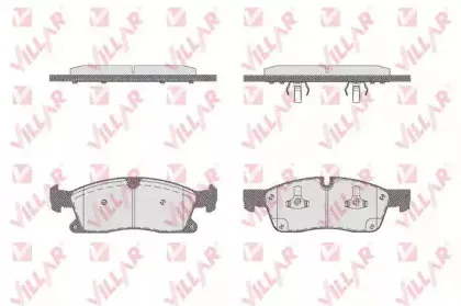 Комплект тормозных колодок, дисковый тормоз VILLAR купить
