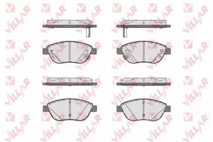 Комплект тормозных колодок, дисковый тормоз VILLAR купить