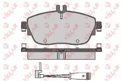 Комплект тормозных колодок, дисковый тормоз VILLAR купить