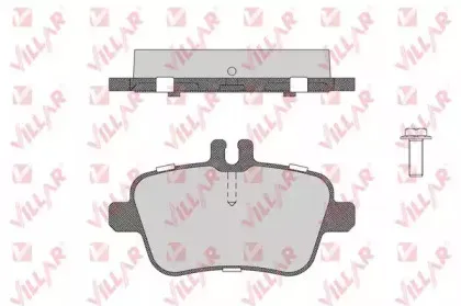 Комплект тормозных колодок, дисковый тормоз VILLAR купить