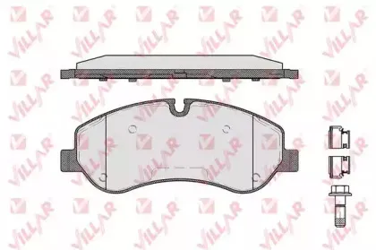 Комплект тормозных колодок, дисковый тормоз VILLAR купить